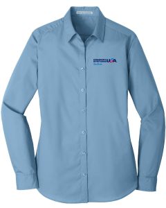 Ladies Port Authority Long Sleeve Poplin Shirt